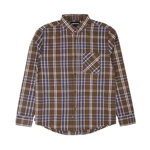 THE HUNDREDS Fremont LS Woven Brown