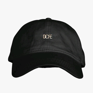 DOPE Leather Micro Logo Cap (Black)