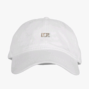 DOPE Leather Micro Logo Cap (White)