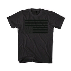 BLACKSCALE Rebel Flag T-Shirt Black