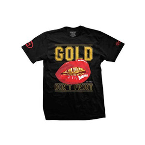 GOLD Don&#039;t Front MENS TEE [1]