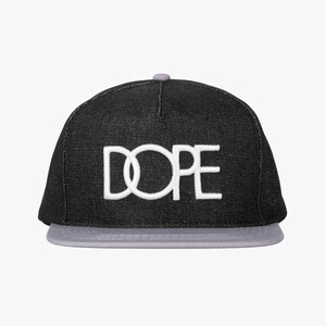 DOPE Denim Logo Snapback (Light Grey)