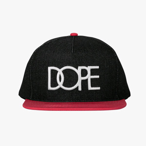 DOPE Denim Logo Snapback (Infrared) 