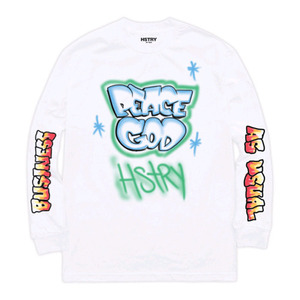 HSTRY BY NAS Peace God L/s Tee (WHITE)